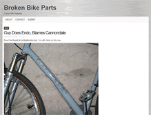 Tablet Screenshot of brokenbikeparts.com